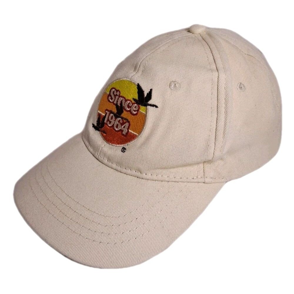 WAWA Embroidered Logo Beige Baseball Hat Strapback Adjustable Cap Unisex